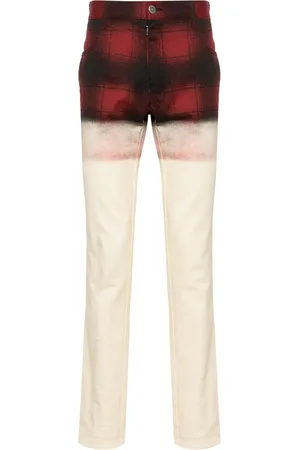 Maison Margiela Jeans slim con motivo de cuadros