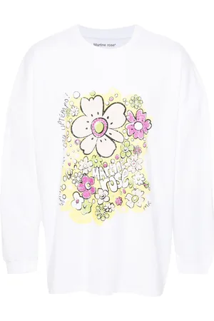 MARTINE ROSE Playera Festival Flower