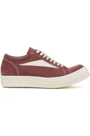 Rick Owens Tenis bajos de gamuza con agujetas