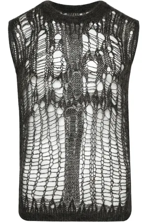 Rick Owens Chaleco tejido Maglia Spider