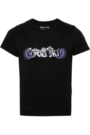 MARTINE ROSE Playera con logo estampado