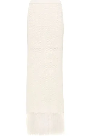 Nanushka Falda midi de crochet