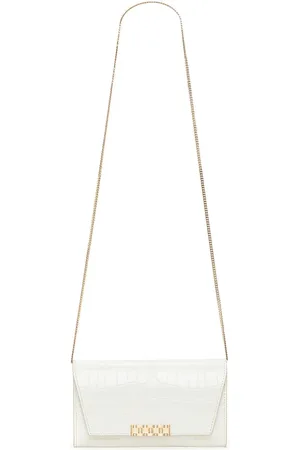 Victoria Beckham Cartera con efecto de piel de cocodrilo