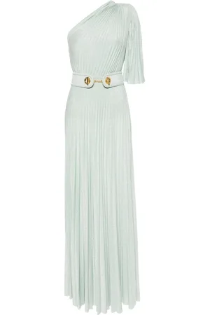Elisabetta Franchi Vestido largo con diseño plisado