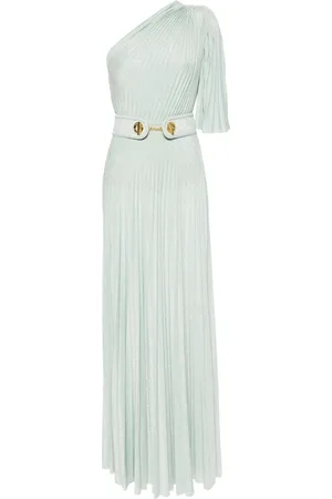 Elisabetta Franchi Vestido largo con diseño plisado