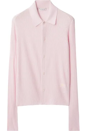 Burberry Cárdigan tejido de canalé con botones