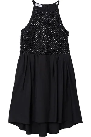 Brunello Cucinelli Vestido bordado con lentejuelas