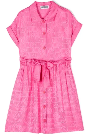 Moschino Vestido con logo estampado y cinturón