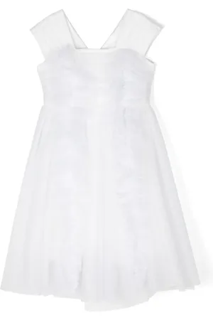 MONNALISA Vestido de fiesta de tul con glitter