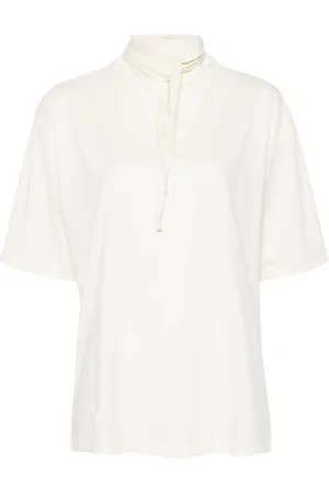 LEMAIRE Playera con moño en el cuello