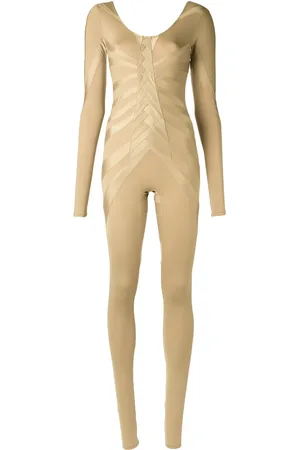 AMIR SLAMA Mono stretch con motivo de rejilla