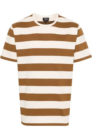A.P.C. Playera con rayas estampadas