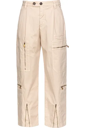 Pinko Pantalones rectos con pinzas y múltiples bolsillos