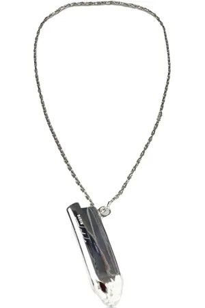 YOHJI YAMAMOTO Collar con dije de granate
