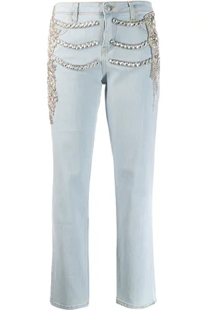 Philipp Plein Jeans boyfriend con detalles