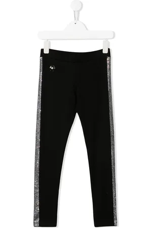 Philipp Plein Leggins con rayas de strass