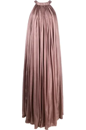 Rick Owens Vestido largo de seda Medusa