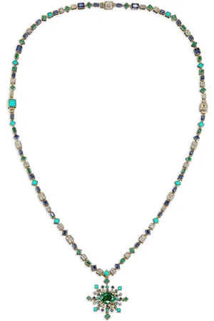 Anabela Chan Collar Spectra en oro amarillo de 18kt con gemas
