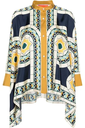 La DoubleJ Camisa de seda Foulard