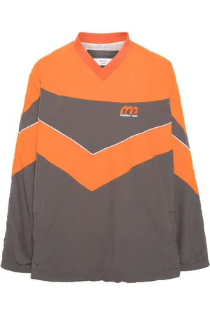 MARTINE ROSE Sudadera con diseño color block y logo bordado