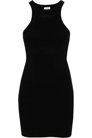 Vetements Vestido corto tejido de canalé