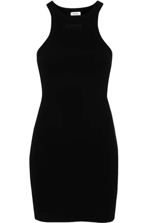 Vetements Vestido corto tejido de canalé