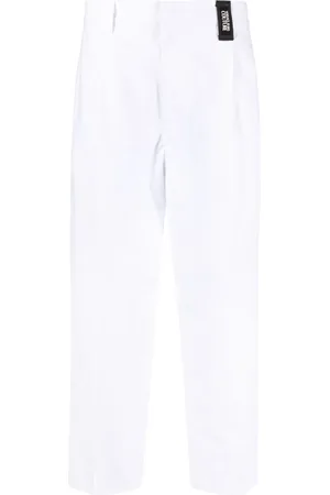 VERSACE Pantalones rectos con tiro medio