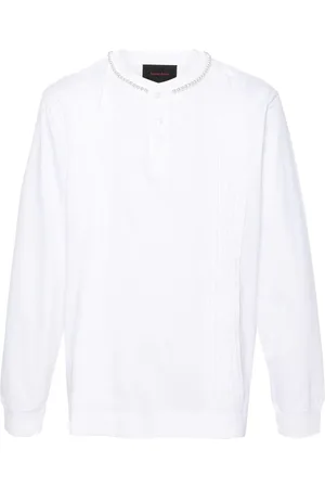 Simone Rocha Top con cuello henley