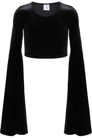 Vetements Top corto de velour