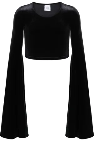 Vetements Top corto de velour