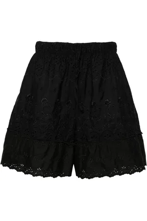 Simone Rocha Shorts con bordado inglés