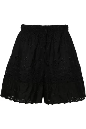 Simone Rocha Shorts con bordado inglés