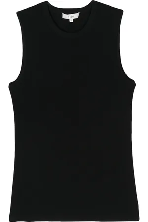 tibi Top de canlé con detalle de abertura