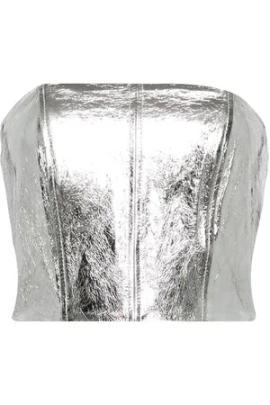 DAVID KOMA Top corto estilo bandeau