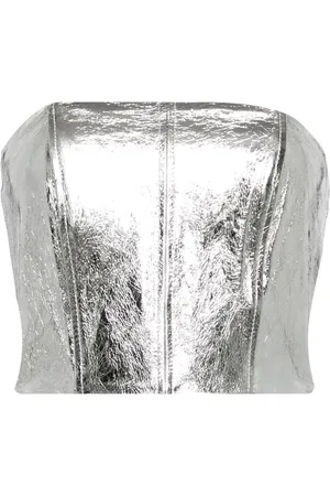 DAVID KOMA Top corto estilo bandeau