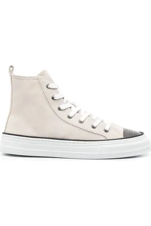 Brunello Cucinelli Tenis altos con detalle de cadena Monili