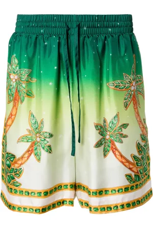 Casablanca Shorts de seda Joyaux D