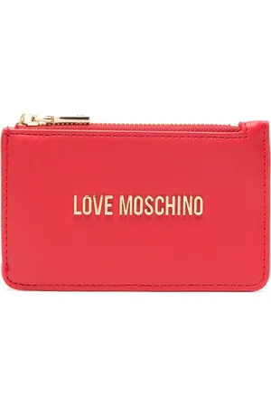Moschino Cartera con placa del logo y cierre