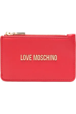 Moschino Cartera con placa del logo y cierre