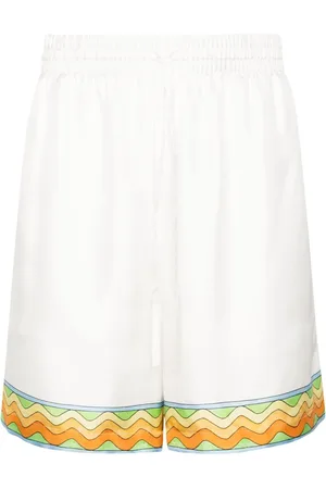 Casablanca Shorts de seda Afro Cubism Tennis Club