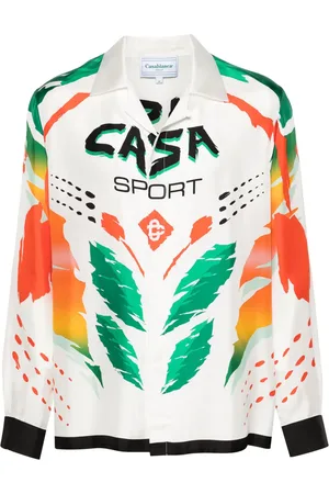 Casablanca Camisa de seda Casa Moto