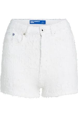 Karl Lagerfeld Shorts de mezclilla con tiro alto