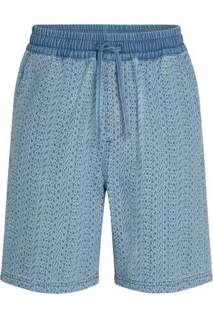 Karl Lagerfeld Shorts de mezclilla con logo estampado