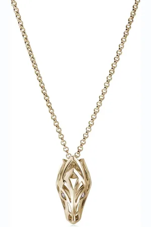 John Hardy Collar Naga Pendant en oro amarillo de 14kt con diamantes