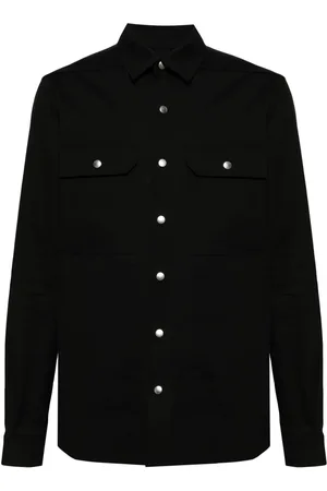 Rick Owens Camisa popelina manga larga
