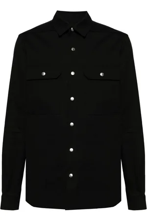 Rick Owens Camisa popelina manga larga