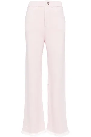 Barrie Pantalones rectos con efecto envejecido