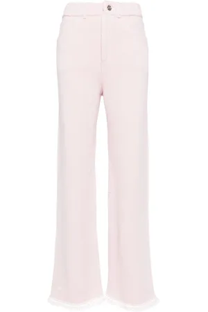 Barrie Pantalones rectos con efecto envejecido