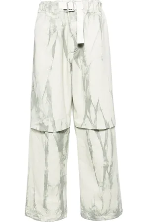 DARKPARK Pantalones rectos con motivo tie-dye