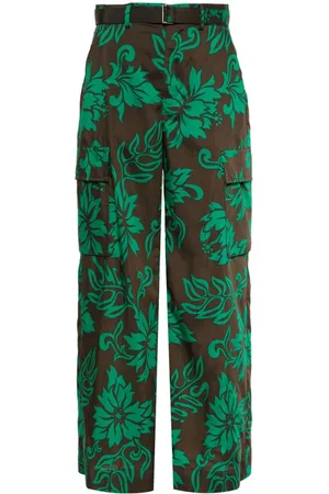 SACAI Pantalones palazzo con estampado floral